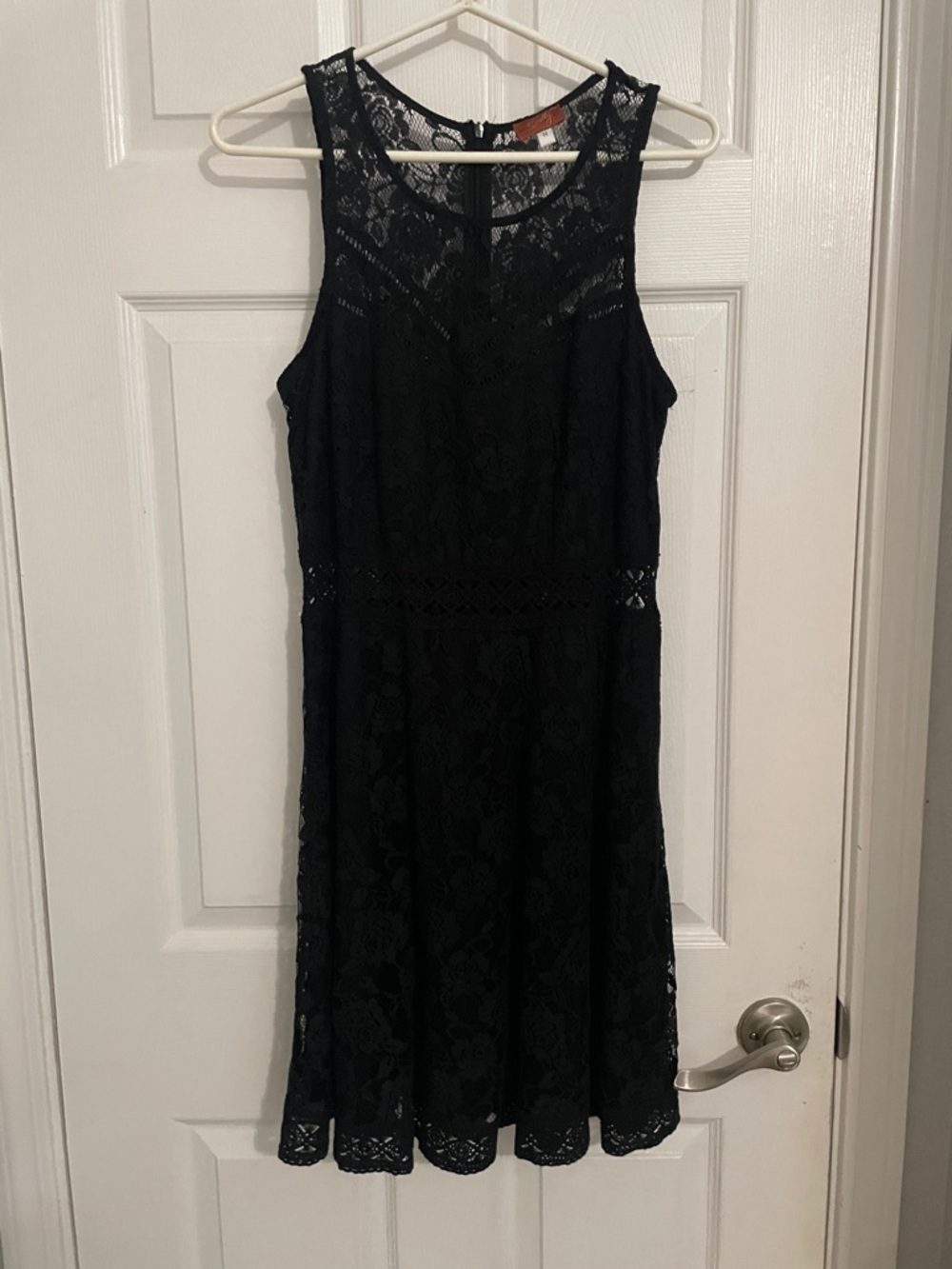 Scully Black Lace Midi Dress